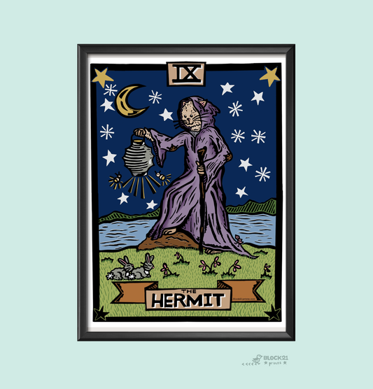Hermit Tarot Art Print
