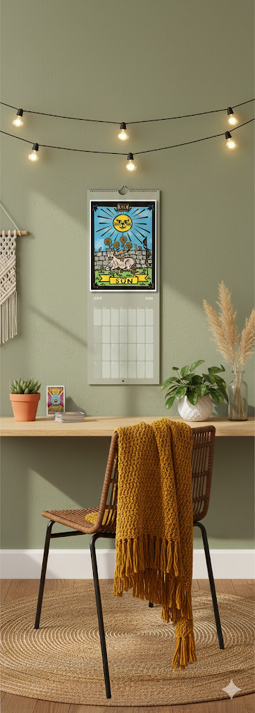 Tarot Cats 2026 Wall Calendar - free shipping