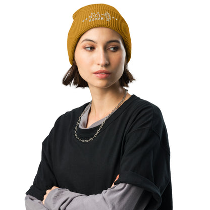 Be A Nice Human Waffle Beanie Hat -| Free Shipping