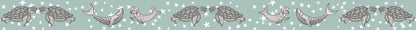 Whale Turtle Seal Ocean 1 inch Washi Tape